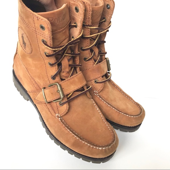 Ralph Lauren Men Tan Ranger Boots 